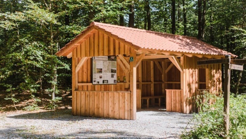 Schutzhütte im FriedWald Schwanberg